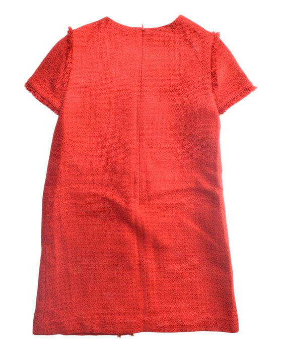 A Red Short Sleeve Dresses from Brooks Brothers in size 12Y for girl. (Back View)