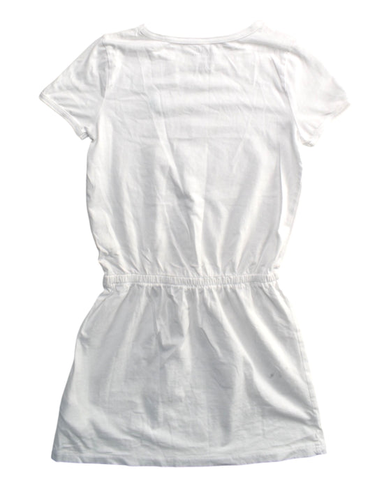 A White Short Sleeve Dresses from Polo Ralph Lauren in size 8Y for girl. (Back View)