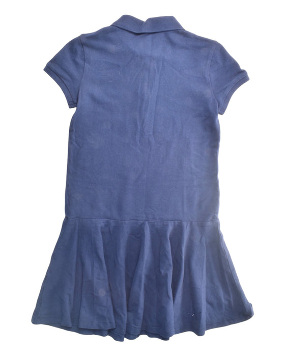 A Navy Short Sleeve Dresses from Polo Ralph Lauren in size 12Y for girl. (Back View)