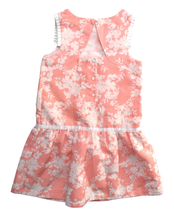 A Peach Sleeveless Dresses from Janie & Jack in size 8Y for girl. (Back View)