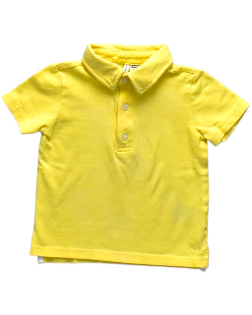 A Yellow Short Sleeve Polos from Janie & Jack in size 18-24M for boy. (Front View)