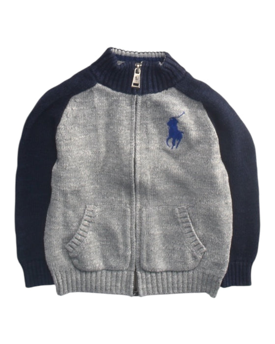 A Grey Lightweight Jackets from Polo Ralph Lauren in size 2T for boy. (Front View)