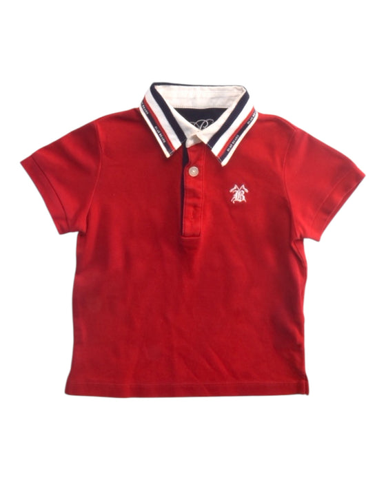 A Red Short Sleeve Polos from Nicholas & Bears in size 12-18M for boy. (Front View)
