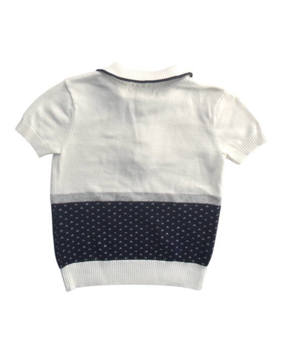 A White Short Sleeve Polos from Nicholas & Bears in size 12-18M for boy. (Back View)
