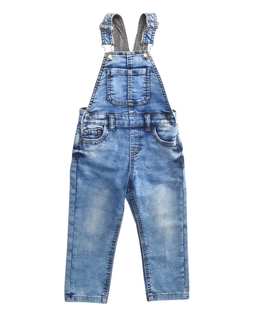 A Blue Long Overalls from Mayoral in size 2T for boy. (Front View)