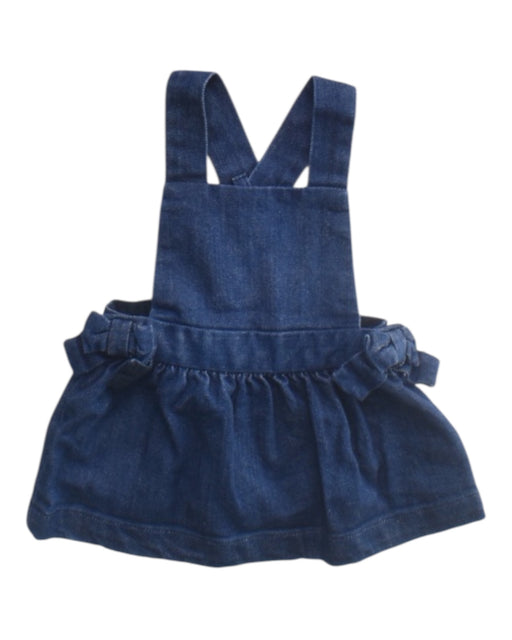 A Blue Overall Dresses from Jacadi in size 3-6M for girl. (Front View)