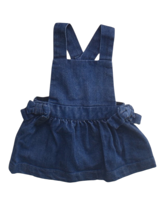 A Blue Overall Dresses from Jacadi in size 3-6M for girl. (Front View)
