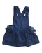A Blue Overall Dresses from Jacadi in size 3-6M for girl. (Front View)