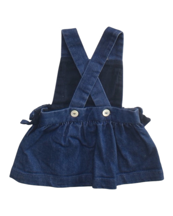 A Blue Overall Dresses from Jacadi in size 3-6M for girl. (Back View)