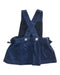 A Blue Overall Dresses from Jacadi in size 3-6M for girl. (Back View)