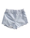 A White Shorts from Cyrillus in size 3-6M for girl. (Front View)