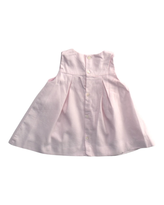 A Pink Sleeveless Dresses from Jacadi in size 3-6M for girl. (Back View)
