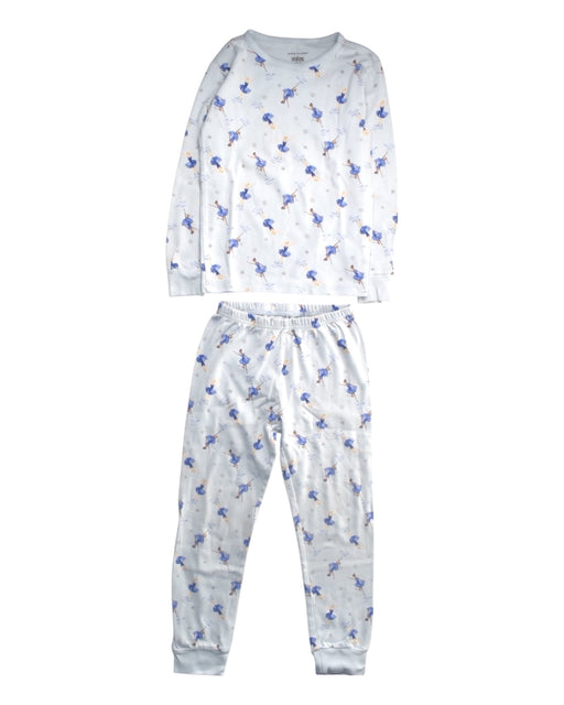 A White Pyjama Sets from Janie & Jack in size 6T for girl. (Front View)