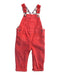 A Red Long Overalls from Cadet Rousselle in size 6-12M for girl. (Front View)