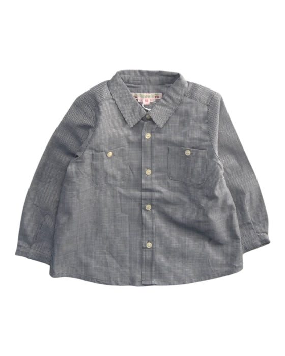 A Grey Long Sleeve Shirts from Bonpoint in size 12-18M for boy. (Front View)