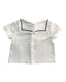 A White Short Sleeve Tops from Jacadi in size 3-6M for girl. (Back View)