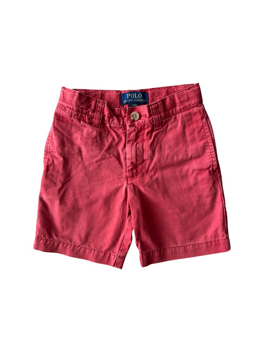 A Red Shorts from Polo Ralph Lauren in size 4T for boy. (Front View)
