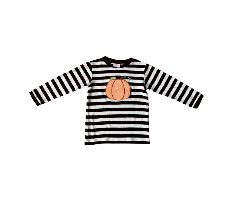 A White Long Sleeve Shirts from Stellybelly in size 5T for boy. (Front View)