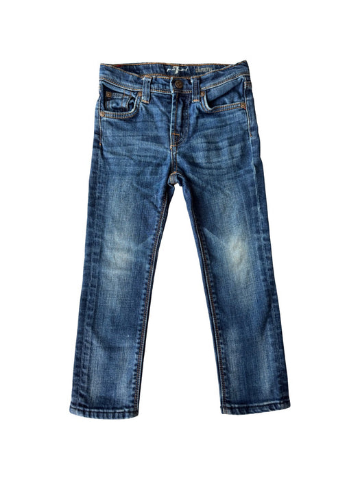 A Blue Jeans from 7 For All Mankind in size 4T for neutral. (Front View)