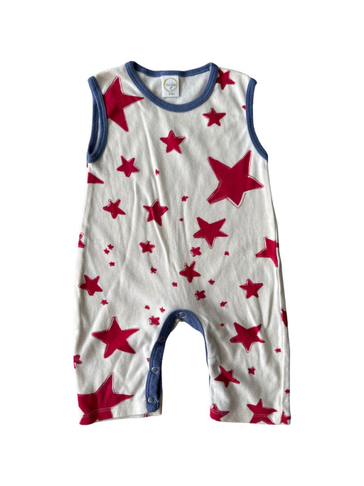 A Red Sleeveless Rompers from Tesa Babe in size 3-6M for boy. (Front View)