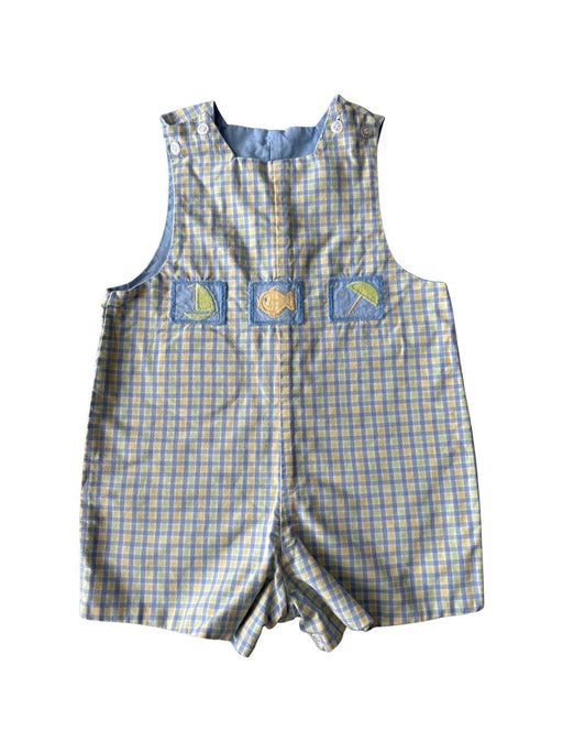 A Blue Sleeveless Rompers from The Bailey Boys in size 2T for boy. (Front View)