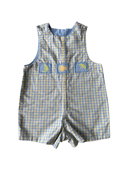 A Blue Sleeveless Rompers from The Bailey Boys in size 2T for boy. (Front View)
