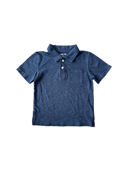 A Navy Short Sleeve Polos from Cherokee in size 5T for boy. (Front View)