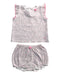 A Pink Shorts Sets from Petit Bateau in size 12-18M for girl. (Front View)