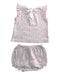 A Pink Shorts Sets from Petit Bateau in size 12-18M for girl. (Back View)