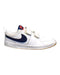 A White Sneakers from Nike in size 10Y for boy. (Front View)