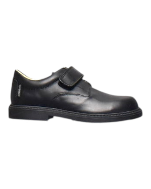 A Black Dress Shoes from Step2wo in size 7Y for boy. (Front View)