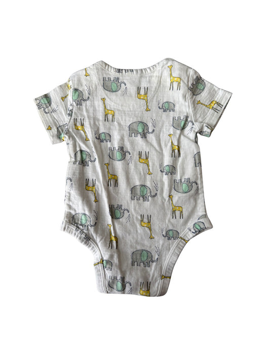 A Yellow Short Sleeve Bodysuits from Aden & Anais in size 0-3M for boy. (Back View)