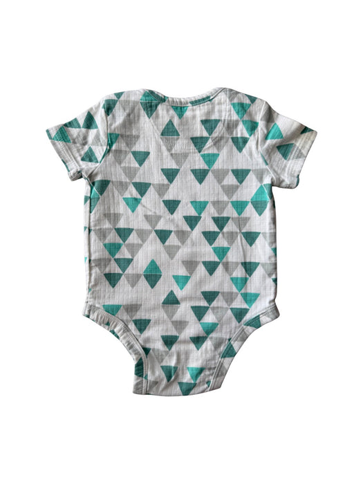 A White Short Sleeve Bodysuits from Aden & Anais in size 0-3M for boy. (Back View)