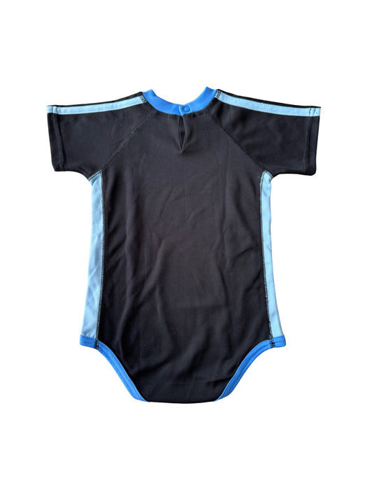 A Black Short Sleeve Bodysuits from i play in size 12-18M for boy. (Back View)