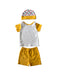 A Yellow Shorts Sets from Retykle in size 0-3M for boy. (Back View)