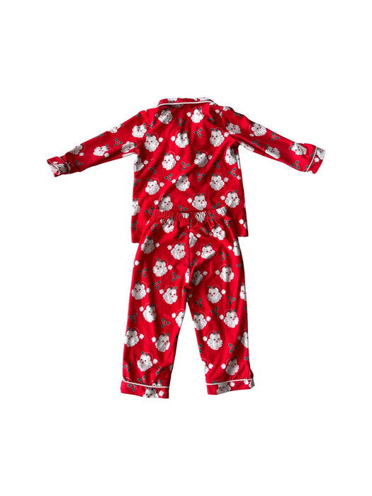A Red Pyjama Sets from Classic Whimsy in size 2T for girl. (Back View)