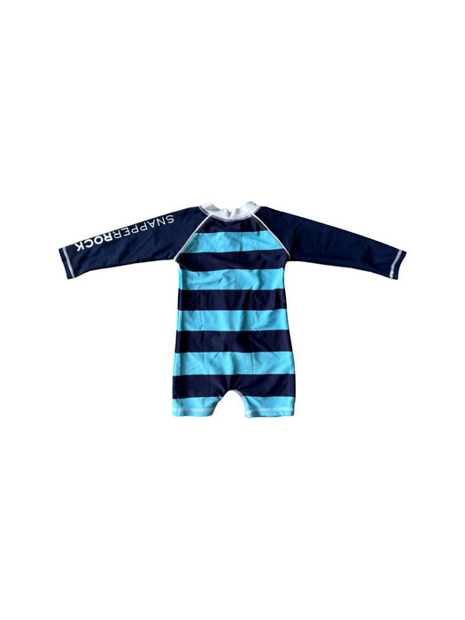 A Blue Swimsuits from Snapper Rock in size 3-6M for boy. (Back View)