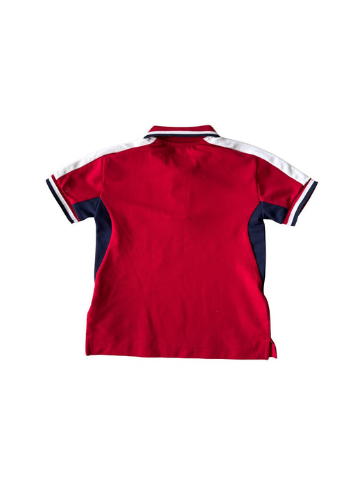 A Red Short Sleeve Polos from Polo Ralph Lauren in size 5T for boy. (Back View)