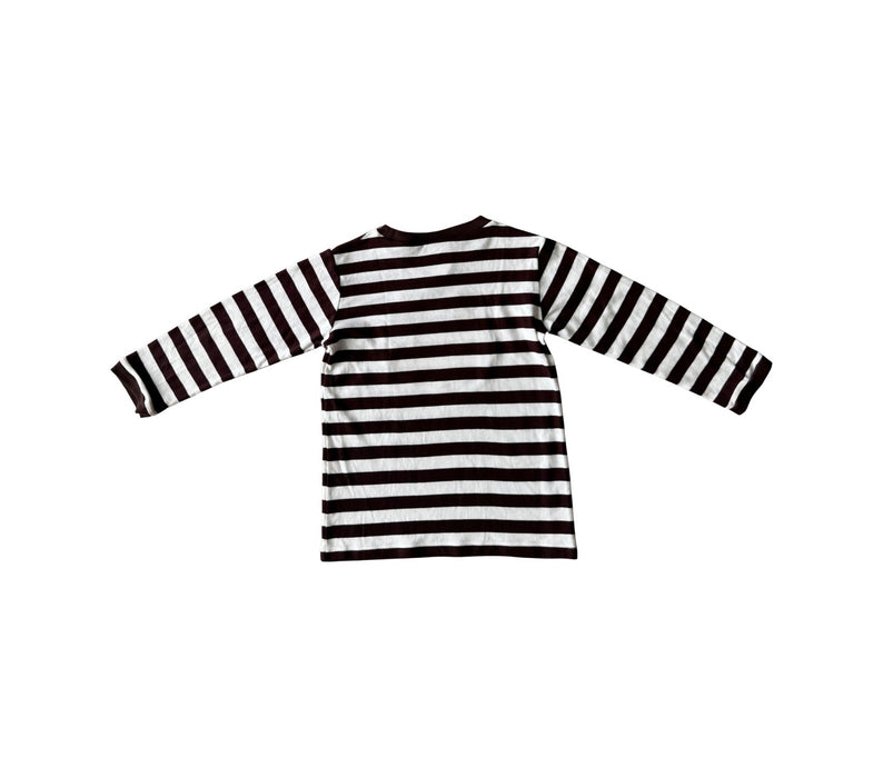 A White Long Sleeve Shirts from Stellybelly in size 5T for boy. (Back View)