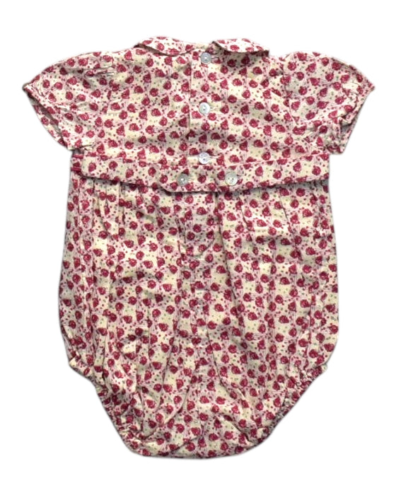 A Multicolour Short Sleeve Rompers from Neck & Neck in size 3-6M for girl. (Back View)
