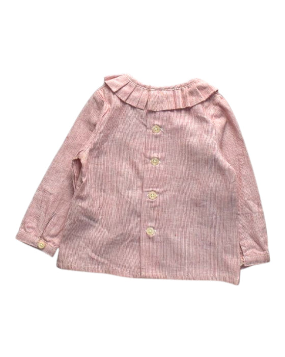 A Pink Long Sleeve Tops from Neck & Neck in size 6-12M for girl. (Back View)