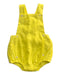 A Yellow Overall Shorts from Jacadi in size 0-3M for girl. (Front View)
