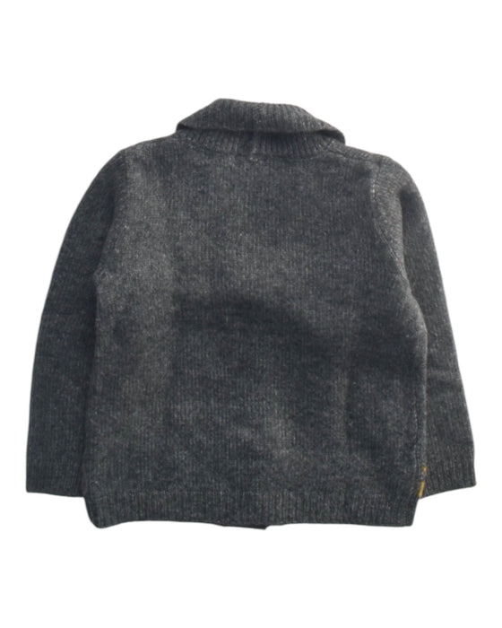 A Grey Cardigans from Gocco in size 2T for boy. (Back View)