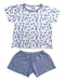 A Blue Shorts Sets from Petit Bateau in size 3T for boy. (Back View)
