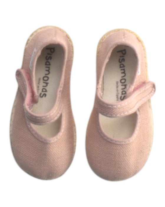 A Pink Espadrilles from Pisamonas in size 18-24M for girl. (Back View)