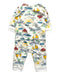 A Multicolour Long Sleeve Rompers from Petit Bateau in size 0-3M for boy. (Back View)