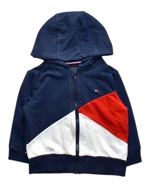 A Multicolour Zippered Sweatshirts from Tommy Hilfiger in size 6-12M for boy. (Front View)