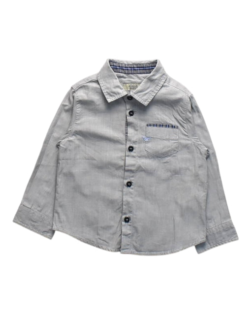 A Grey Long Sleeve Shirts from Armani Baby in size 6-12M for boy. (Front View)