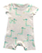 A White Short Sleeve Rompers from Sea Apple in size 0-3M for boy. (Back View)