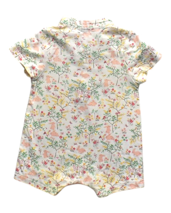 A Multicolour Short Sleeve Rompers from Le Petit Society in size 3-6M for girl. (Back View)